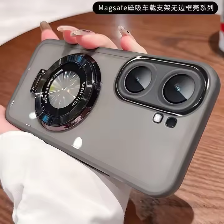 Para Xiaomi Poco X7 Pro POCO X7 funda dura de piel de oveja con soporte de anillo lente funda protectora trasera para Poco X7 Pro - 1