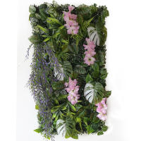 HUATIAN Pantalla de Pared de Hierba Artificial 50cmX100cm Decoración de Habitación Tropical - details 4