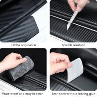 Pegatinas protectoras de Umbral de Puerta para Coche Mazda, 4 Piezas, para Mazda 2, 3, 5, 6, CX-3, CX-30, CX-5, CX-50, CX-60, CX-7, Decoración de Fibra de Carbono con Logotipo A - details 6