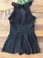 Traje de baño de una pieza de talla grande para mujer, traje de baño grande con falda, monokini vintage, 2023 - details 14