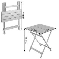Mesa plegable de aluminio para acampar, mesa auxiliar para balcón, escritorio ultraligero, mesa de picnic plegable - details 7