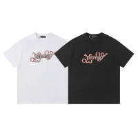 Las mejores camisas casuales básicas de moda de verano, camisetas holgadas de algodón puro para hombres y nuevas camisas de manga corta para parejas con estampados de logotipos en la parte delantera. - details 18