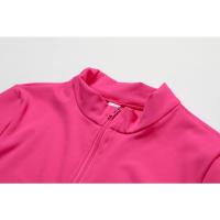Mono deportivo de manga larga con cremallera frontal para mujer, mono con control de barriga, pantalones cortos de yoga, mono deportivo de una pieza - details 15