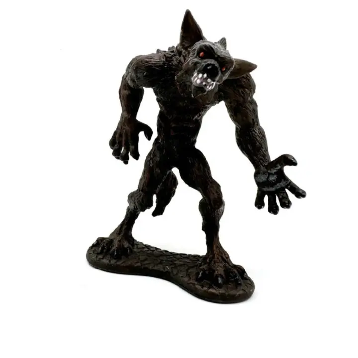 Simulación de hombre lobo, modelo Animal, orangután, simios míticos, figuras de demonios de hielo, muñeca de PVC, colección de modelos educativos Magma Golem - 1