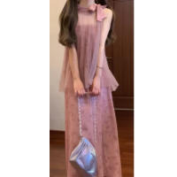 Elegante Estilo Francés Vestido de Princesa Dulce con Trenza de Malla Jacquard - details 3