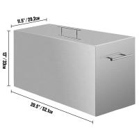 SucceBuy Envasadora de baño de agua, olla de conservas de acero inoxidable de 15 cuartos, envasadora de agua hirviendo con 2 rejillas, olla grande de fondo plano para tarros de 15 cuartos - details 1