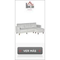 Cama de 3 Plazas Sofá Cama Reclinable Convertible Tapizado en Tela con Patas de Metal para Salón Carga 300 kg 170x76x72,5 cm Gris - details 10