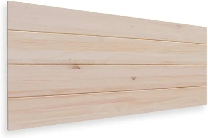 Gabo de Madera Rústico Vintage para Cama 135 (145 x 44 cms.) Estilo Nórdico Crudo Sin Pintar - 1