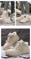 Zapatos de algodón cálidos de terciopelo impermeables antideslizantes zapatos de cinco dedos descalzos de suela gruesa para mujer - details 27