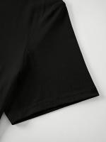 Camiseta de hombre 100% algodón con estampado gráfico 'TRUST NO ONE', camiseta casual de manga corta con cuello redondo, ropa masculina para el verano al aire libre - details 4