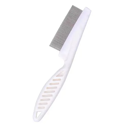 Peine de pulgas para mascotas, cepillo de aseo de acero inoxidable para proteger a los gatos de los piojos, peines de cuidado de mascotas, suministros cómodos de protección para el pelo de perros - 1