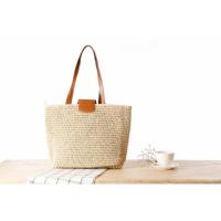 Bolso tejido con cuerda de papel para hombro, bolso de ocio para vacaciones en la playa de verano para mujer - details 4