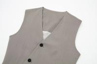 TRAFZA-Conjunto de 2 piezas de moda para mujer, pantalones sueltos informales elegantes Vintage + traje de viaje Sexy con cuello en V para vacaciones, novedad de verano - details 16