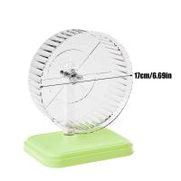 Soporte silencioso para hámster, ruedas para correr, rodillo de juguete de 17cm, rueda de ejercicio para Chinchilla, soporte transparente de alta calidad, rueda para correr para mascotas pequeñas - details 3