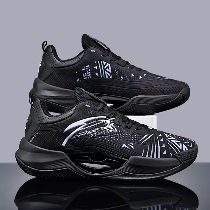 Zapatos de baloncesto para hombre, zapatillas de deporte transpirables de malla, novedad de verano para adolescentes, antideslizantes, resistentes al desgaste - 1