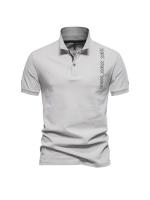 Polo de algodón 100% con logotipo bordado, transpirable y de larga duración - details 5