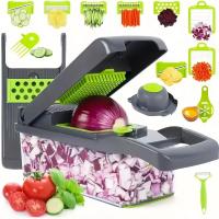 14/16 in 1 Multifunctional Vegetable Chopper Handle Food Grate Food Chopper Vegetable Slicer Dicer Cut Kitchen Items cocina - details 1