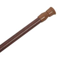 Varillas extensibles con resorte telescópico, Riel de cortina de tensión, 70-120cm, color madera - details 6