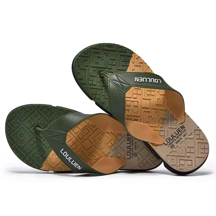 Nueva playa chanclas de los hombres antideslizantes zapatillas exteriores de verano pellizcar pies sandalias de los hombres tendencia casual sandalias - 1