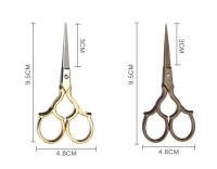 Tijeras de costura Vintage europeas, accesorios para manualidades, 1 piezas - details 0