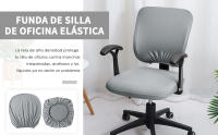 Cubierta de silla de computadora elástica universal para sillas de oficina - details 0
