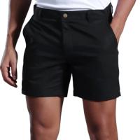 Pantalones Cortos de Lino Suave para Hombre Versátiles, Secado Rápido, Ajustados, Diseño de Botones, para Entrenamiento, Primavera y Verano - details 0