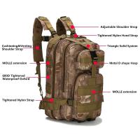 Mochila de Camuflaje Impermeable Gran Bolsa Trasera de Nylon Oxford de 30L - details 1
