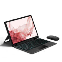 Teclado inteligente compatible con Bluetooth para tableta Samsung Galaxy Tab S9, 11 ", SM-X710 2023, retroiluminado, Trackpad, cubierta dividida - details 14