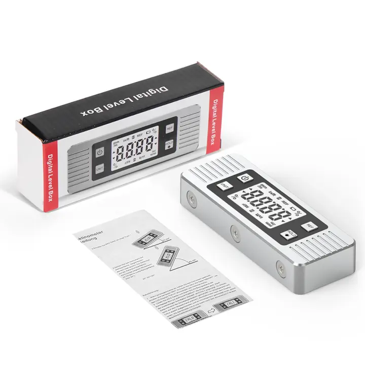 Transportador de caja de nivel Digital, buscador de ángulo, indicador de nivel, Inclinómetro de calibre cónico con retroiluminación magnética, herramienta de medición - 1