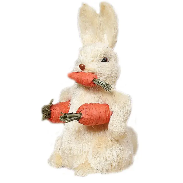 Adorno de Conejo de Pascua de Dibujos Animados Simulación de Carrots para Decoración de Jardín y Fiesta en Casa - 1