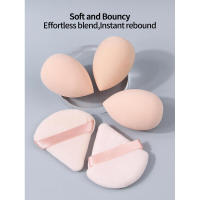 Juego de esponjas de maquillaje triangulares antiadherentes multifuncionales en lata, KOSSHOW de alto rebote 6cm 12uds - details 2