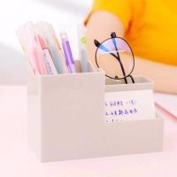 Contenedor de papelería, estuche de cosméticos, estante de maquillaje, utensilios de oficina, portalápices, organizador de escritorio - details 1
