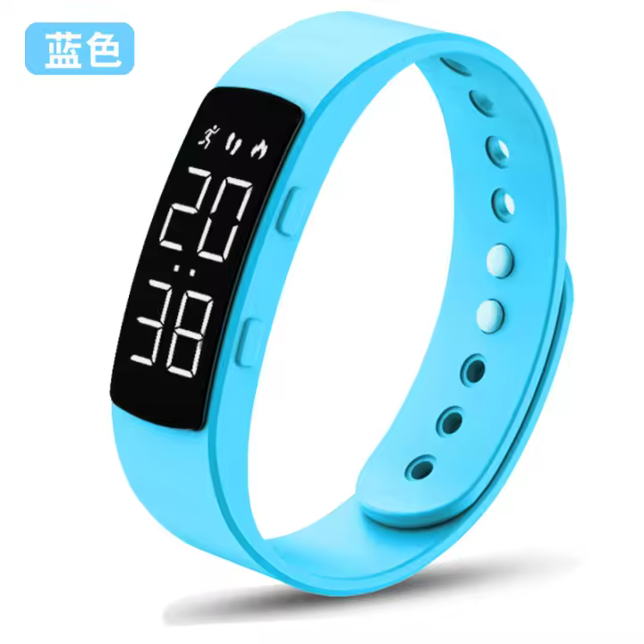 Pulsera inteligente LED Digital resistente al agua, reloj inteligente con Monitor de podómetro para correr, recordatorio de alarma de vibración - 1