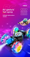 Coche acrobático teledirigido para niños, juguete electrónico con Sensor de gestos y reloj, rotación LED, 2023G, novedad de 2,4 - details 0