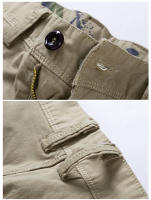 Pantalones Cortos de Carga de Algodón 100% Pantalones Cortos Casuales para Hombres en Verano 2025 - details 10