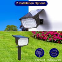 Luces Solares LED Exterior Jardin [8 Paquete/72LED], LED Exterior Solares Potente Impermeable Lampara Luz Solar Exterior Iluminacion para Suelo Exteriores, Blanco Calida - details 40