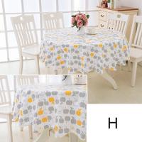 Mesa de comedor redonda de plástico PVC estilo flor, tela impermeable limpiable, decoración del hogar, mantel, cubierta de mesa, mantel de cocina - details 8