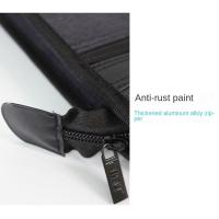 Bolsa de archivos A4 impermeable, gran capacidad, múltiples compartimentos, bolsa de almacenamiento de documentos, Simple con asa, maletín de lona para hombres y mujeres - details 15