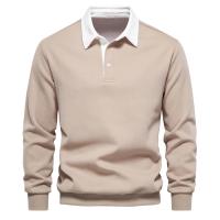 Sudaderas con cuello tipo Polo para hombre, ropa informal y Social, sudaderas de algodón de calidad, nuevo diseño de moda de otoño, 2025 - details 9