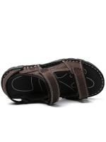 Sandalias de cuero para hombre, zapatos informales de verano para la playa, suaves y transpirables, talla grande - details 5
