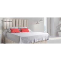 Tapiz de Cama Acolchado de Polipiel Blanco Ideal para Cama de 90 ó 105cm - details 7