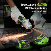 Amoladora Angular Inalámbrica de Litio-Ion WORKPRO 20V Máquina de Pulir y Corte para Reparación de Herramientas Eléctricas Hecha en China - details 1