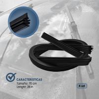 Recambio De Goma Limpiaparabrisas para Coche, Escobillas De Goma para Escobilla, Universal, 4 piezas - details 0