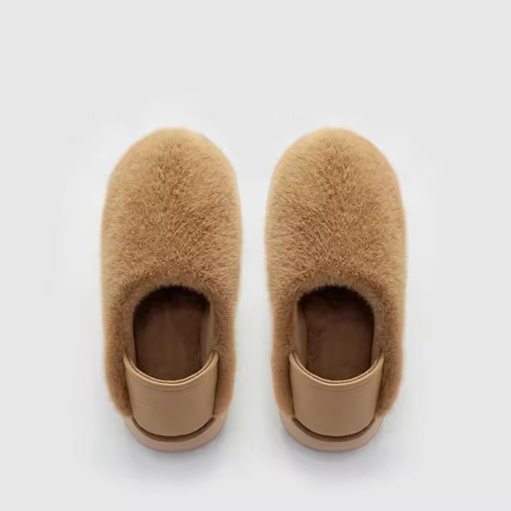 Bolso de Mao Mao y zapatillas de algodón Pantuflas de algodón cálidas de dormitorio de fondo grueso - 1