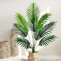 Palmera de Plástico Verde Planta Falsa Tropical para Decoración de Jardín Doméstico - details 11