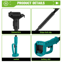 ONEGREEN Motosierra eléctrica telescópica 2 en 1 de 6 pulgadas y 3000 W, podadora inalámbrica para jardín, herramienta eléctrica de podar para batería Makita de 18 V - details 4