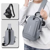 Bolso bandolera de pecho de poliéster impermeable para hombres y mujeres - details 0