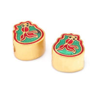 Pulseras de Brass Dorado Mate 4PCS Grande Agujero Abalorios para Hacer Joyas DIY - details 29
