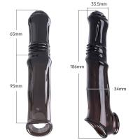Leten Extensión Reutilizable Enormeñador de Placer para Hombres Anillo de Retraso de Ejaculación - details 1