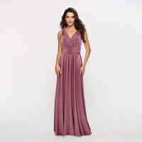 Vestido largo con vendaje sexy y espalda cruzada con múltiples correas y uso multidireccional - details 38